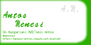 antos menesi business card